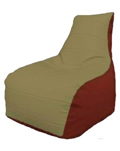 Кресло мешок Бумеранг бежевый красный Б1 3 09 Flagman