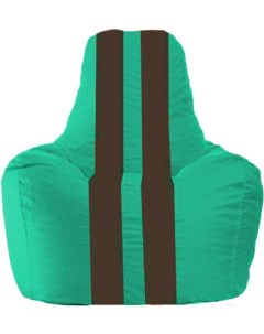 Кресло мешок кресло Спортинг С1 1 285 бирюзовый с фиолетовыми полосками Flagman