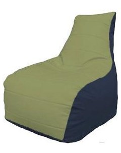 Кресло мешок Бумеранг оливковый синий Б1 3 27 Flagman