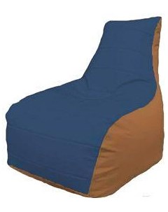 Кресло мешок Бумеранг синий оранжевый Б1 3 18 Flagman