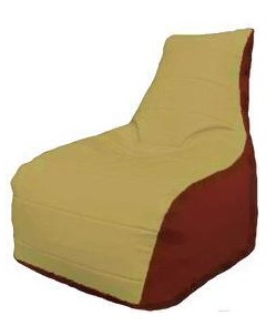 Кресло мешок Бумеранг охра красный Б1 3 08 Flagman