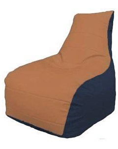 Кресло мешок Бумеранг оранжевый синий Б1 3 22 Flagman