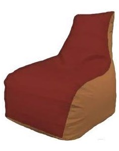 Кресло мешок Бумеранг красный оранжевый Б1 3 15 Flagman