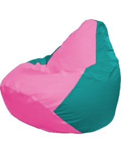 Кресло мешок Груша Супер Мега розовый бирюзовый Г5 1 204 Flagman