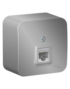 Алюм. Розетка комп. RJ45 кат.5E BLNIA045003 Blanca