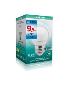 Лампа светодиодная G45 9 5Вт Е27 6000К SBL G45 9_5 60K E27 Smartbuy
