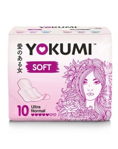 Прокладки женские гигиенические Soft Ultra Normal 10 Yokumi