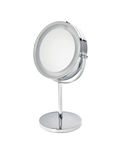 Двустороннее косметическое зеркало с подсветкой и 5 кратным увеличением Bradex