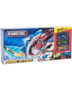 Игровой набор Трек и 3 машинки Shark Attack 1416435 00 Teamsterz