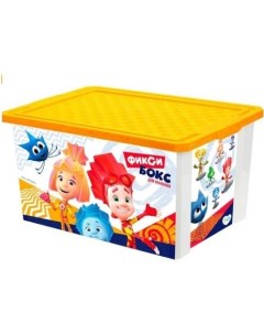 Ящик для игрушек Фиксики желтый 1320ЖТ Lalababy