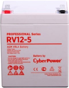 Аккумулятор для ИБП 12V 5 7 Ah RV 12 5 Cyberpower
