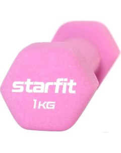 Гантель Core DB 201 1 кг розовый пастель Starfit