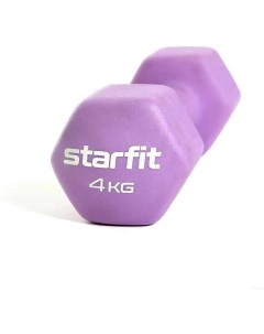 Гантель DB 201 4 кг фиолетовый пастель DB 201 фиолетовый пастель 4 кг Starfit