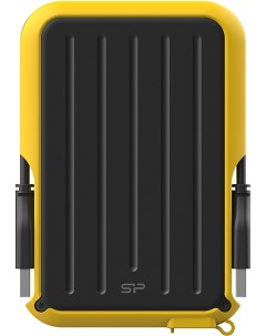 Внешний жесткий диск HDD External 1 0Tb Armor A66 черный желтый SP010TBPHD66SS3Y Silicon power