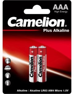 Батарейки Alkaline AAAx2шт LR03 2B Camelion
