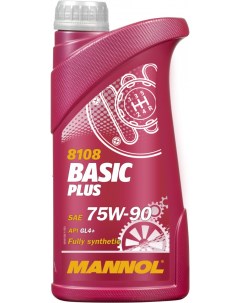 Трансмиссионное масло Basic Plus 75W90 GL 4 1л MN8108 1 Mannol