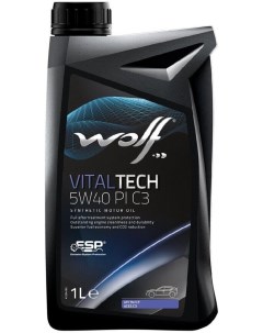 Моторное масло VitalTech 5W40 PI C3 1л 21116 1 Wolf