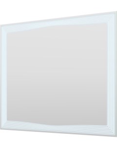 Зеркало с подсветкой Lines 1000x800 двойной сенсор на прикосновение подогрев и часы Lines 100x80spcl Пекам
