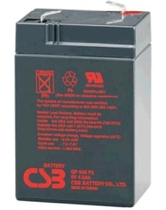Батарея для ИБП GP 645 6V 4 5Ah Csb