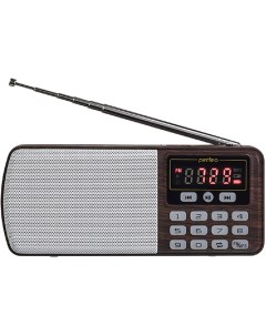 Радиоприемник Егерь FM коричневый i120 BK Perfeo