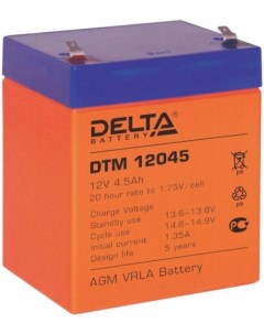 Аккумулятор для ИБП DT 12045 12V 4 5Ah Delta