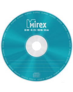 Оптический диск CD RW 700Mb 12х конверт UL121002A8C Mirex