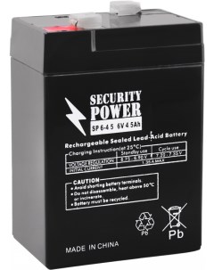 Аккумулятор для ИБП SP 6 4 5 6V 4 5Ah Security power