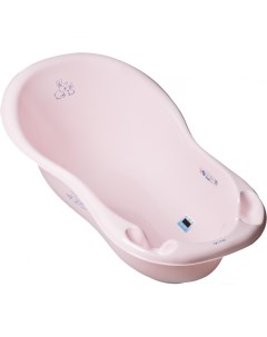 Ванночка детская овальная со сливом и градусником розовый KR 005 104 Tega