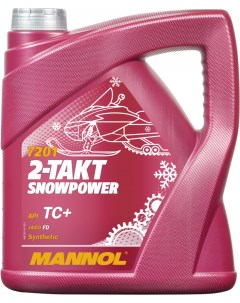 Моторное масло 2 Takt Snowpower TC 4л MN7201 4 Mannol