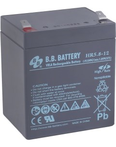 Аккумулятор для ИБП HR 5 8 12 12V 5 8Ah B.b. battery