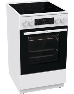 Кухонная плита GECS5C70WA белый черный Gorenje