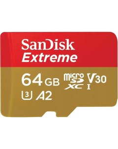 Карта памяти microSDXC 64GB Ultra Class 10 SDSQXAH 064G GN6MN Sandisk