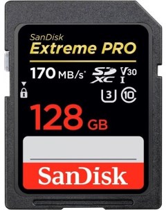 Карта памяти SDXC 128GB Extreme Pro UHS I Class 3 SDSDXXD 128G GN4IN Sandisk