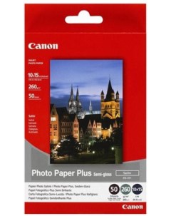 Фотобумага Photo Paper Plus Semi Gloss SG 201 10x15 50 листов 1686B015 Canon