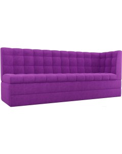 Кухонный диван Лига Диванов Бриз правый микровельвет фиолетовый 100381 Mebelico