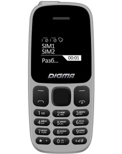 Мобильный телефон A106 Linx 32Mb серый LT1065PM Digma
