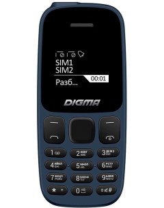Мобильный телефон A106 Linx 32Mb синий LT1065PM Digma