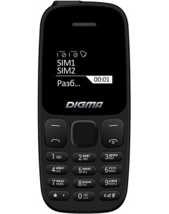 Мобильный телефон A106 Linx 32Mb черный LT1065PM Digma