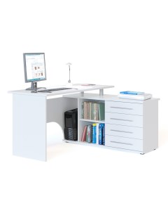 Стол компьютерный Сокол КСТ-109П белый правый Сокол-мебель