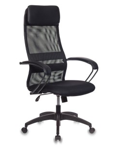 Кресло офисное CH 608 TW 01 TW 11 сетка черный искусственная кожа Бюрократ