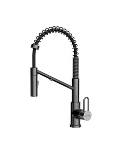 Смеситель для кухни Omoikiri Mikawa 2 Plus-SB-GM вороненая сталь