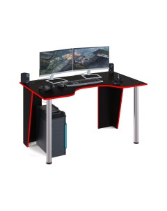 Стол компьютерный Сокол КСТ 18 черный красный К Сокол-мебель