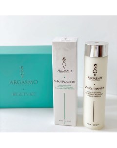 Подарочный косметический набор шампунь для нормальных волос кондиционер для волос Argasmo