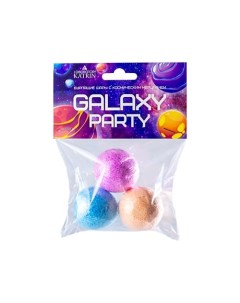 Набор бомбочек для ванны с глиттером Galaxy Party 120 Laboratory katrin