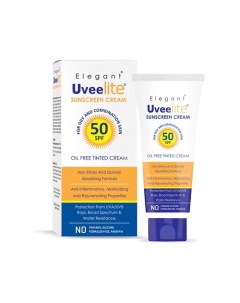 Солнцезащитный тональный крем SPF 50 для жирной и комбинированной кожи Uveelite 50 Elegant cosmed
