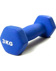 Гантель виниловая 3 кг синий Atlas sport