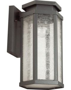 Уличный настенный светильник ODL18 71 темно серый белый 4048 1W Odeon light