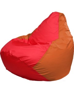 Кресло мешок Груша Супер Мега красный оранжевый Г5 1 176 Flagman