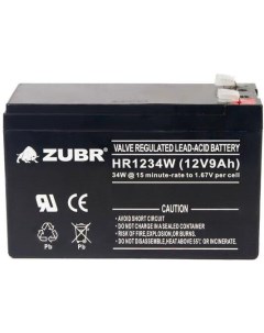 Аккумулятор для ИБП 12V 9Ah HR1234W Зубр