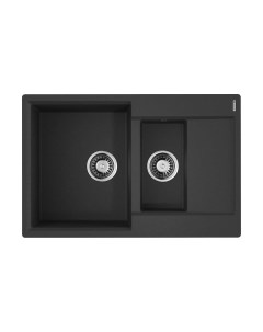 Кухонная мойка Daisen 78-2-BL Artgranit/черный Omoikiri